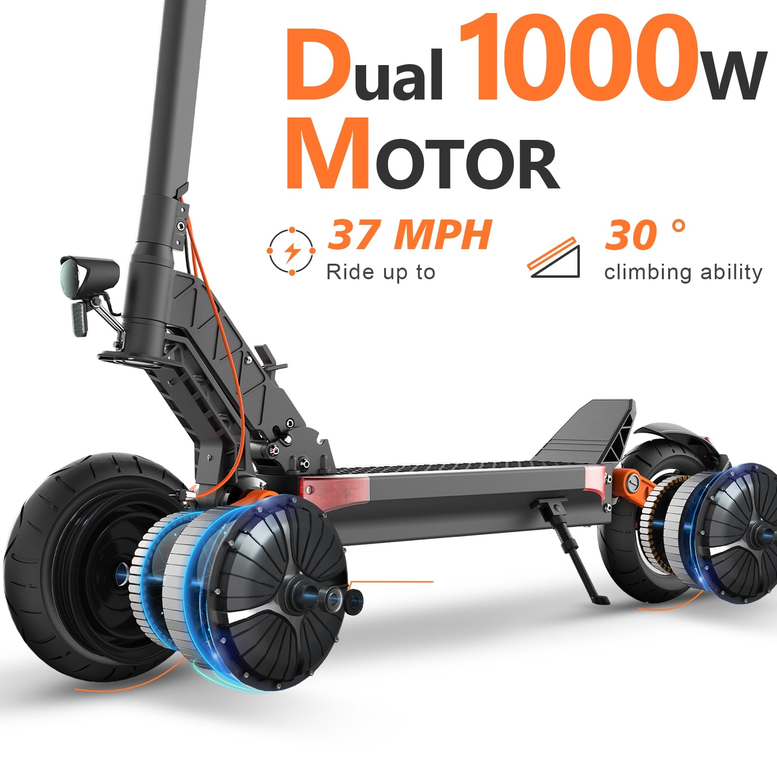 JOYOR S10S Powerful Electric Scooter 2000W Dual Motor E Scooter 10 inch pneumatic tires Scooter Electric Adult  USA Stock