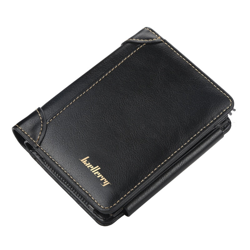 2022 New Leather Men Wallets High Quality Zipper Short Desigh Card Holder Male Purse Vintage Coin Holder Men Wallets