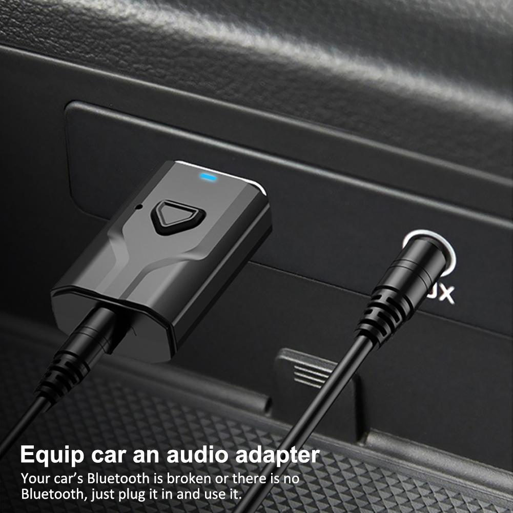 T7-5 USB Bluetooth Audio Receiver Lightweight Blutooth 5.0 Aux Transmitter for TV ComputerLaptop Headhest Headphones