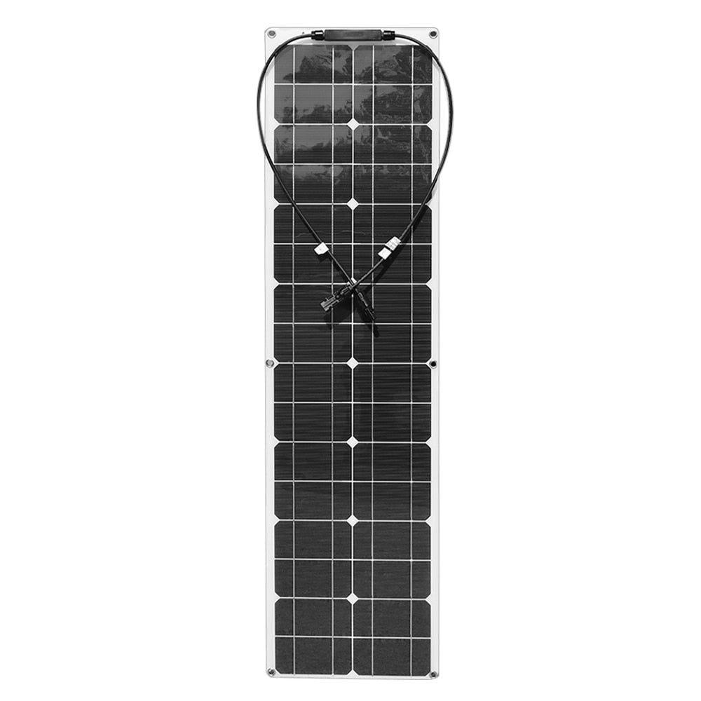 100 واط مرنة نظام الألواح الشمسية عدة وحدة الضوئية 2 قطعة 50 واط 12 فولت الألواح الشمسية مع 10A تحكم موصل كهروضوئي