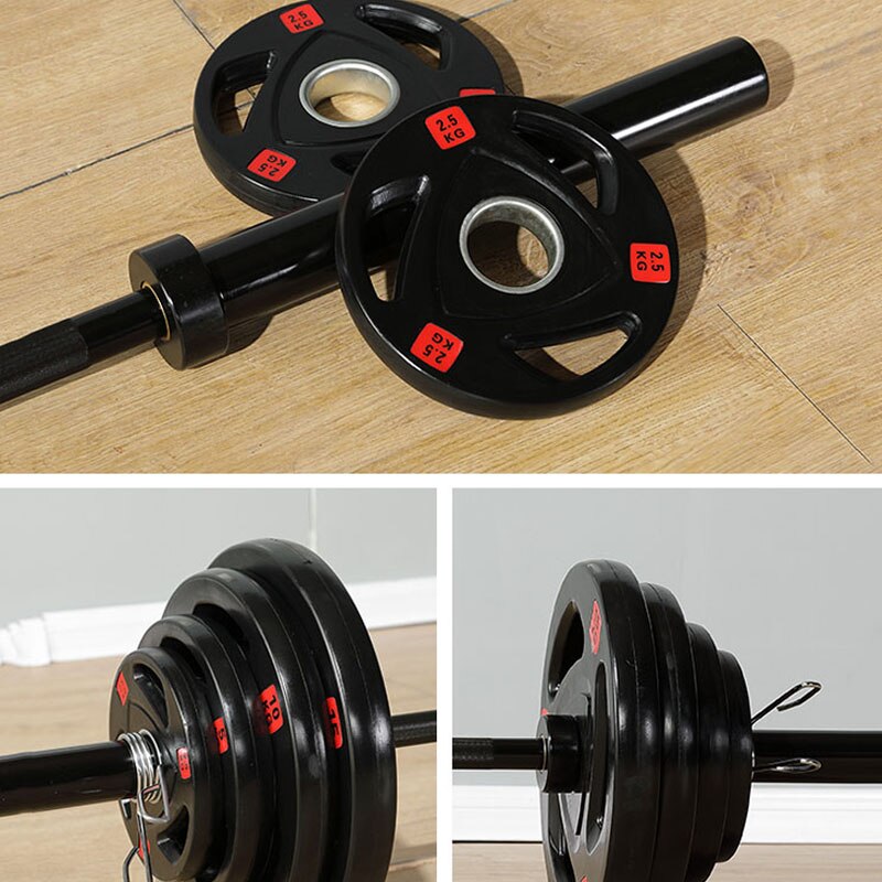 Gym Home Dumbbell Barbell Plate 1/2.5/5/10 Kg Weight Lifting Power Traning Workout Fitness Equipment Anti-slip Rubber Surface