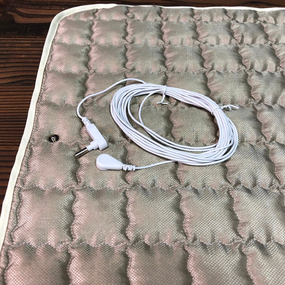Grounded Pure Silver Sleep Pad Conductive Earthing Health Seat Mat Antibacterial Release Static Reduce Radiation EMF Protection