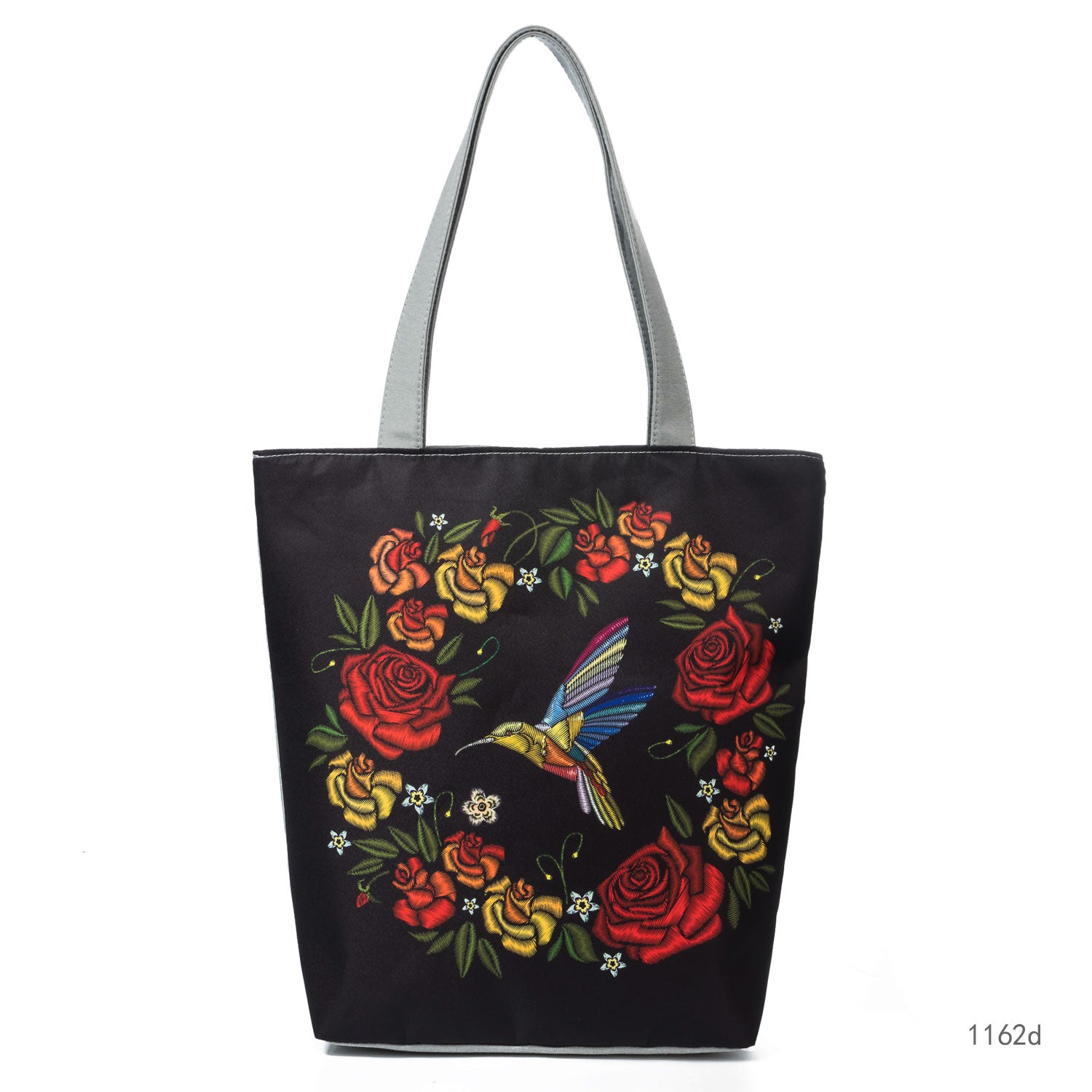Miyahouse الأزهار المطبوعة حقيبة يد المرأة حقيبة كتف قماش الصيف حقيبة شاطئية الاستخدام اليومي الإناث حقيبة تسوق سيدة
