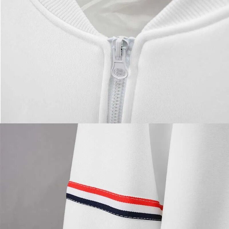 Mens Jacket Daily Fall Winter Windbreak Coat Webbing Stand Collar Regular Fit Active Long Sleeve Jackets Baseball Uniform 4XL