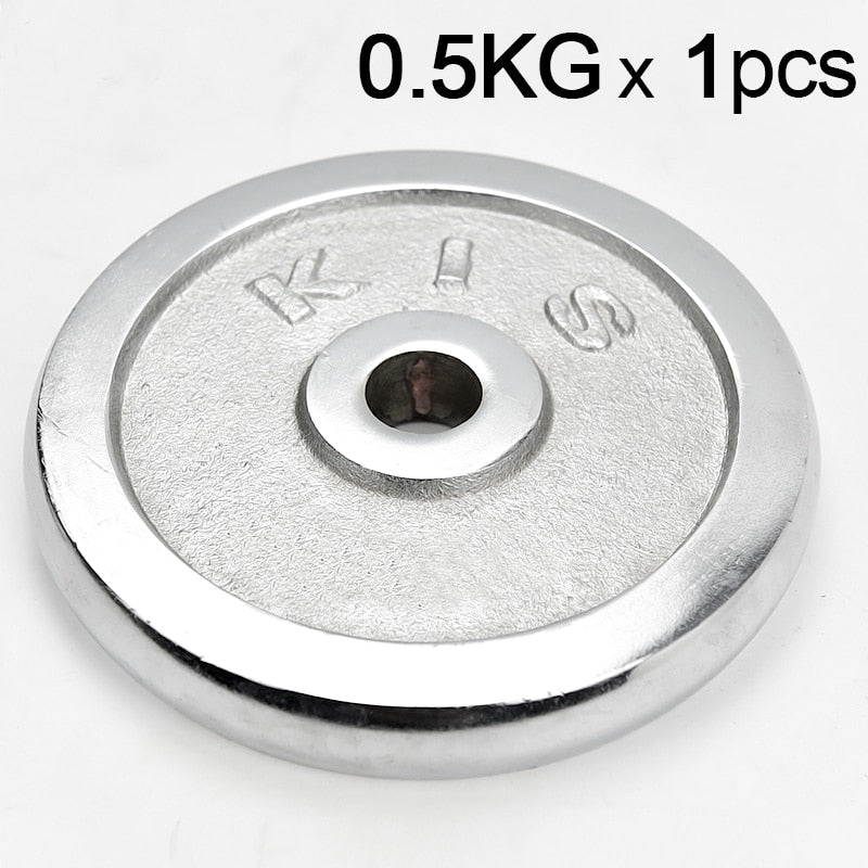 All Steel Iron Plated Dumbbell Piece 0.5kg-20kg Free Combination Barbell Plate Full Size Universal Fitness Weight Plates
