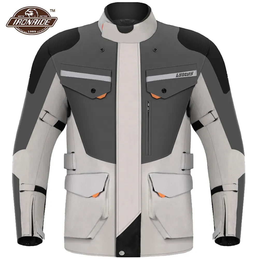 LYSCHY 2022 Waterproof Motorcycle Jacket Man Motocross Jacket Protective