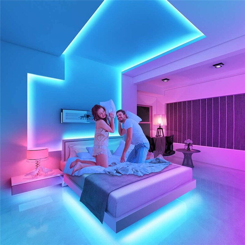 LED قطاع ضوء بلوتوث USB بالطاقة LED أضواء شرائط مع البعيد RGB 2835 لون متغير LED التلفزيون الخلفية للديكور المنزل