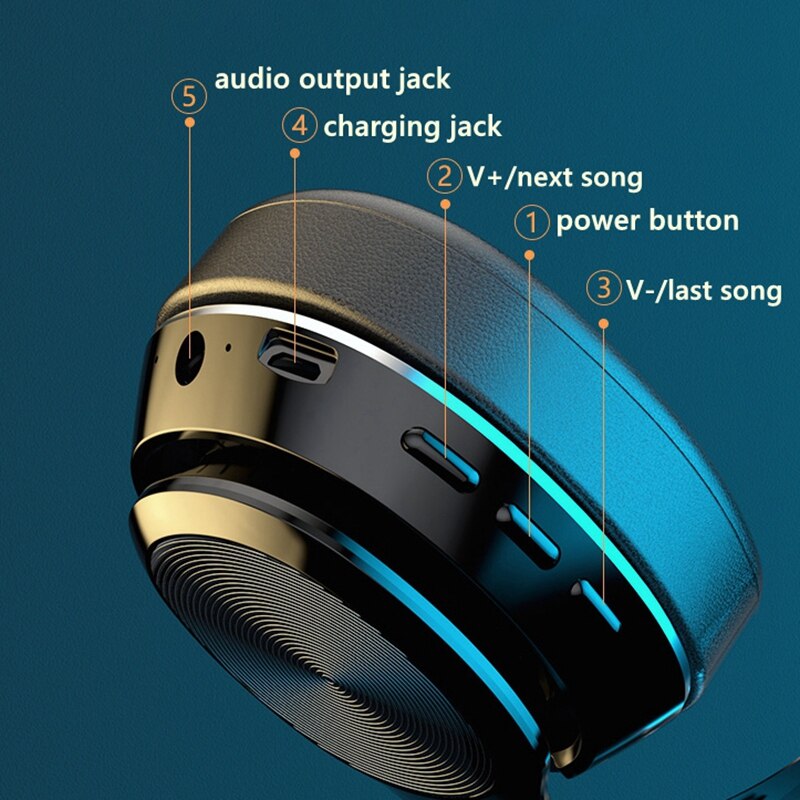 سماعات رأس لاسلكية ستيريو 8D مع تلفزيون تلفزيون PC AUX محول صوت بلوتوث للهاتف المحمول والكمبيوتر المحمول ومكبر صوت سماعة رأس بخاصية البلوتوث