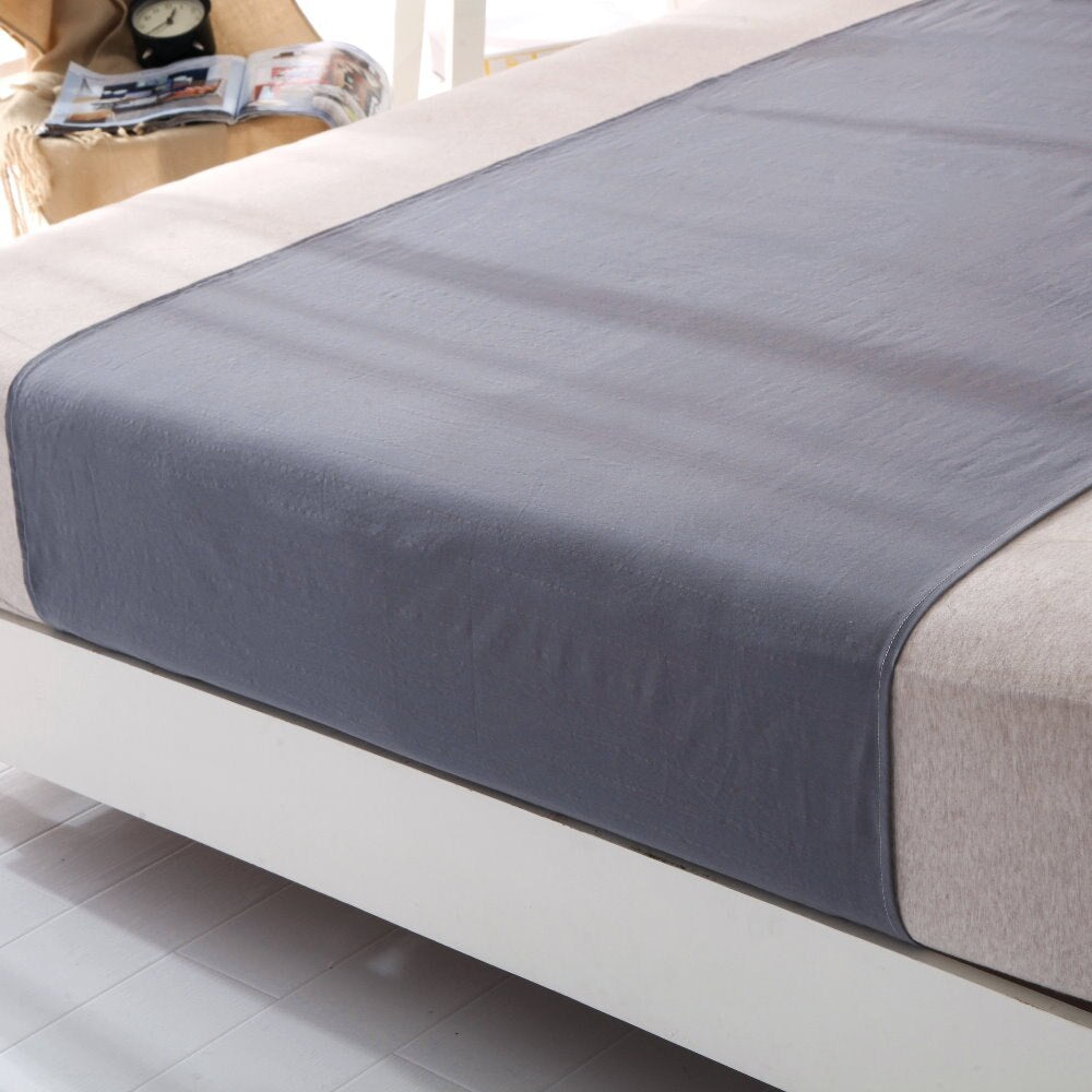 Earthing Flat sheet half bed sheet Silver Antimicrobial Conductive for Better Sleep Natural Wellness Organic cotton