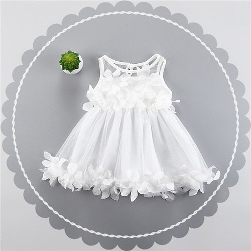 Baby Dresses for Girl Summer Christening Dress for Baby Girl Lace Vestido Infantil 1 Year Dresses Party and Wedding White Dress