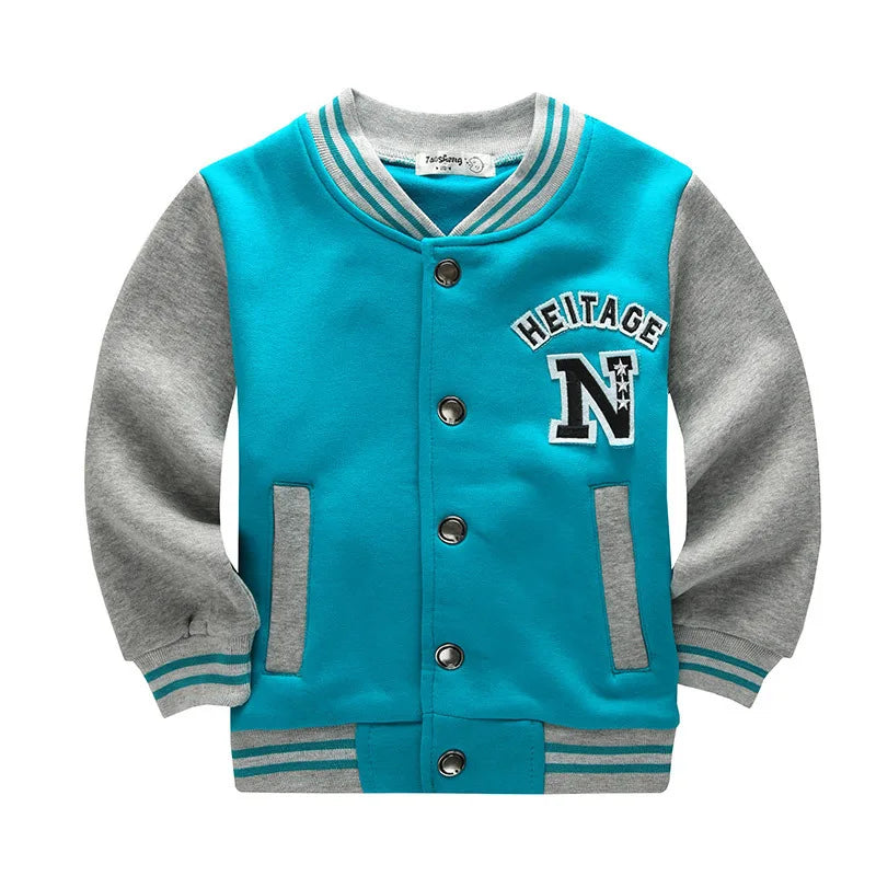 School Baseball Coats for Student Boys Girls Spring Jacket Children's Autumn Sports Basketball Running Clothes for Kids A73