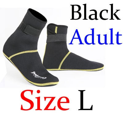 3mm Neoprene Snorkeling Shoes Scuba Diving Socks Beach Boots Wetsuit Prevent Scratches Warming Non-slip Winter Swimming Seaside