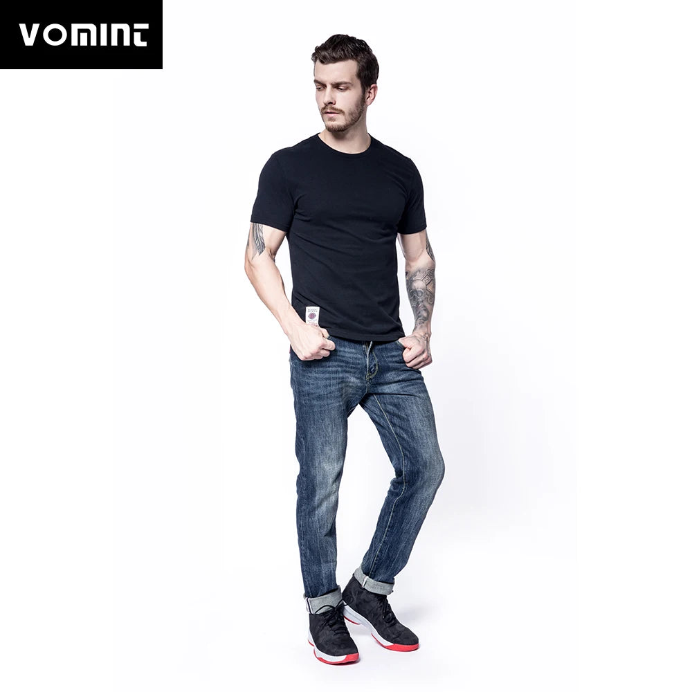 Hot sale Summer New Mens Lycra T-shirts Short Sleeve Pure Color t shirt Soft Fabric Stretch for Male