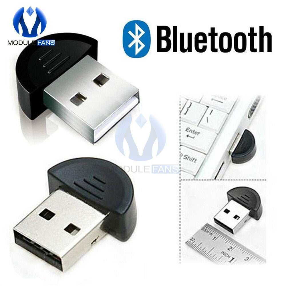 محول بلوتوث USB صغير دونجل لاسلكي لأجهزة الكمبيوتر المحمول التي تعمل بنظام التشغيل Windows XP Win7 والكمبيوتر الشخصي Vista