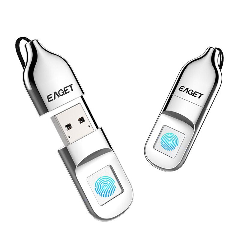 32GB USB2.0 Lock Fingerprint Encryption USB Flash Drive For Windows Linux Mac Laptop PC Pendrive Flash Disk Memory Stick Storage