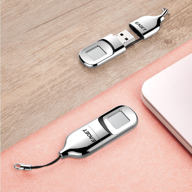 32GB USB2.0 Lock Fingerprint Encryption USB Flash Drive For Windows Linux Mac Laptop PC Pendrive Flash Disk Memory Stick Storage