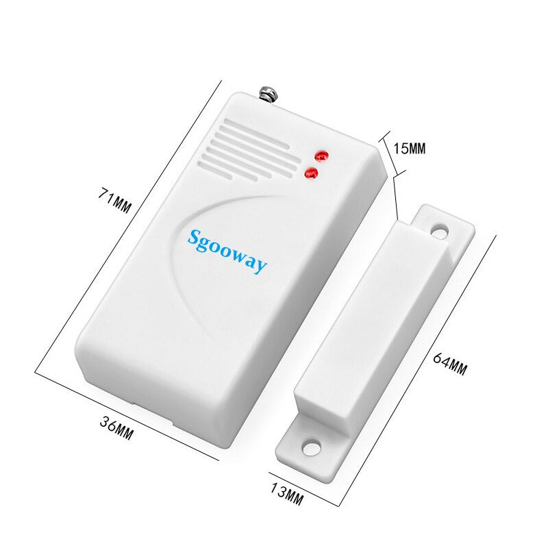 Sgooway 433MHZ Wireless door sensor Door magnetic contact detector for gsm sms WIFI alarm