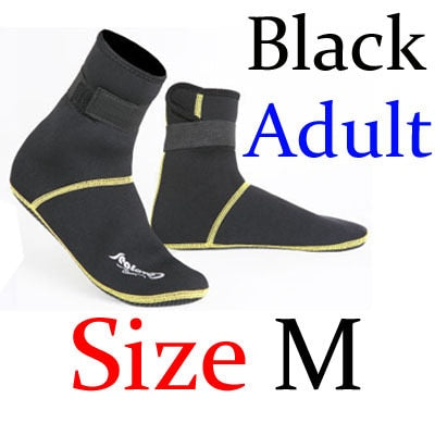 3mm Neoprene Snorkeling Shoes Scuba Diving Socks Beach Boots Wetsuit Prevent Scratches Warming Non-slip Winter Swimming Seaside