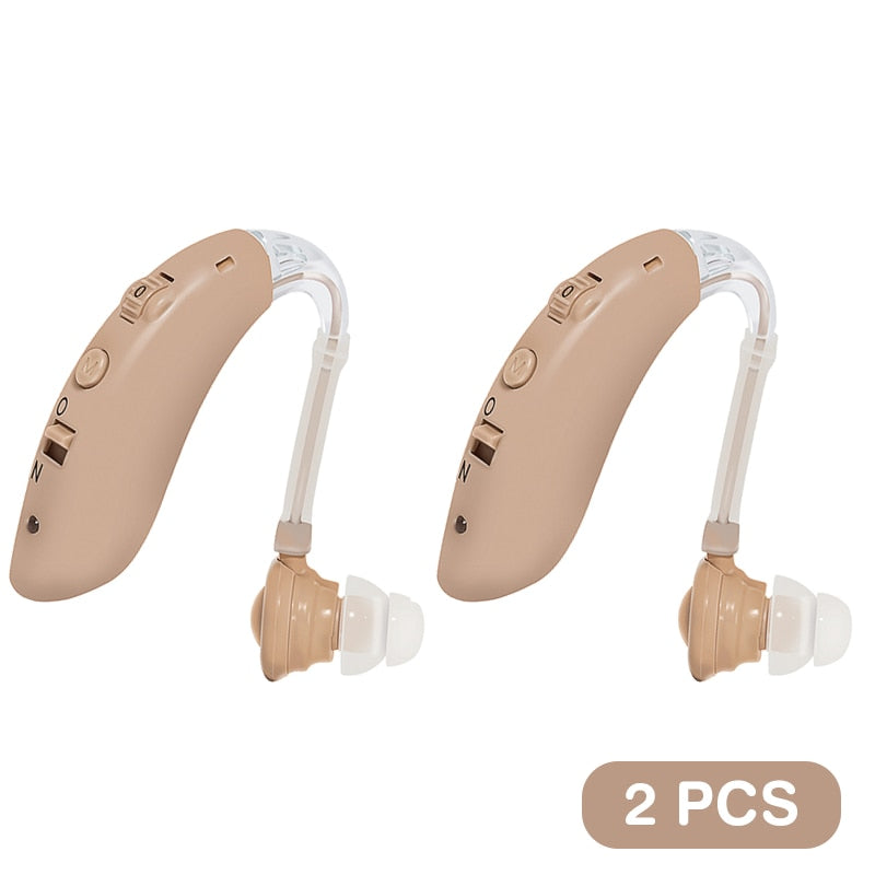 جهاز مساعد السمع القابل لإعادة الشحن مؤسسة مساعدات الأذن الرقمية لكبار السن الصمم Audifonos مكبر صوت دعم سماعة الرأس
