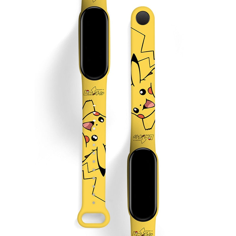 New Pokemon Electronic Watch Pikachu Cartoon Digital Electronic Waterproof LED Bracelet Wristband Kids Toy Christmas Gift Clock