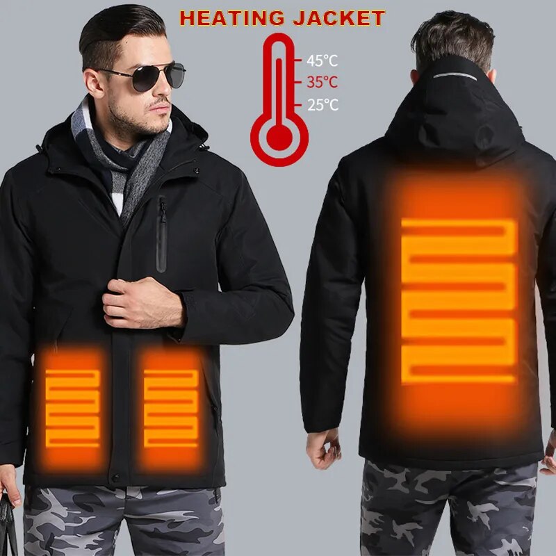Smart Heated Jacket Waterproof Men 3 Areas Heated Vest For Women
