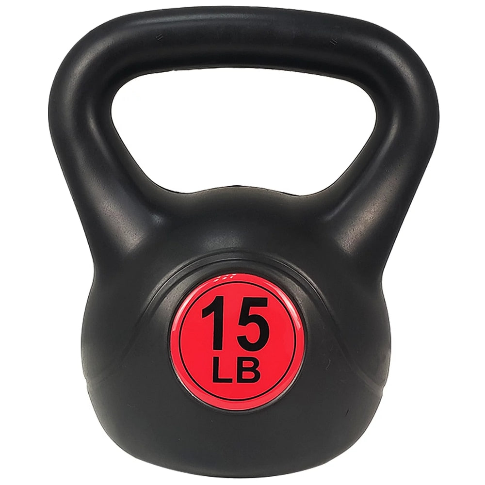 MEIZHI مجموعة أوزان للياقة البدنية مكونة من 3 قطع من Kettlebell ذات قبضة واسعة، تتضمن 10 رطل، و15 رطلاً، و20 رطلاً. كيتلبيل