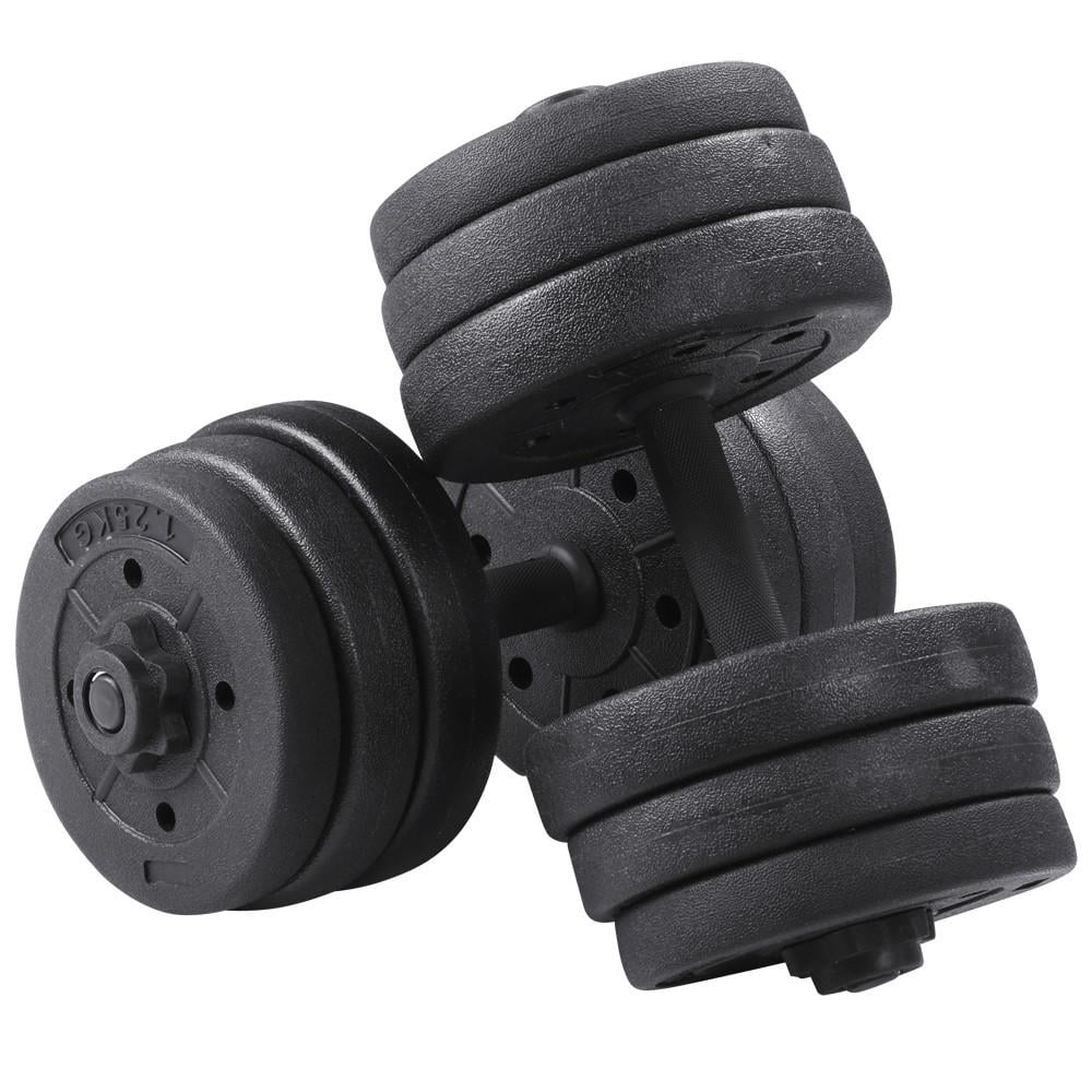 66 Lb. Dumbbells Weight Set Adjustable Dumbbell Set Home Training Dumbbell Pair Black