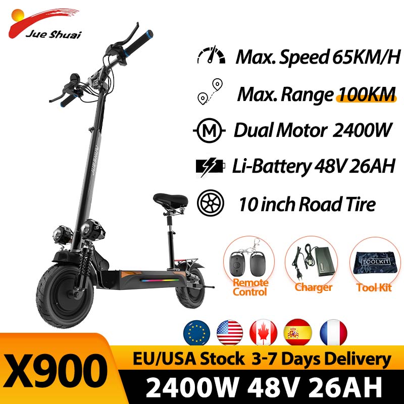 Jueshuai X60 Electric Scooter 85KM/H Fast Speed For Adults 60V 5600W Powerful Dual Motor 100KM Long Range Load Capacity 200KG