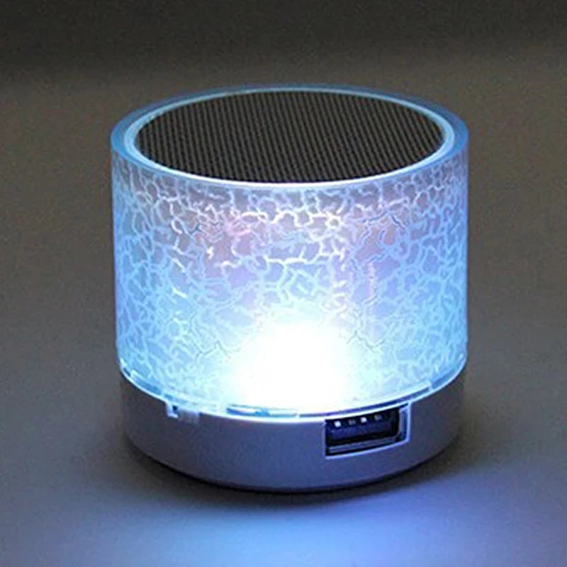 LED ضوء الكراك Wirless سمّاعات بلوتوث صندوق الصوت في الهواء الطلق مكبر صوت صغير قابل للحمل لجميع الهواتف الذكية MP3 عمود صوت الموسيقى