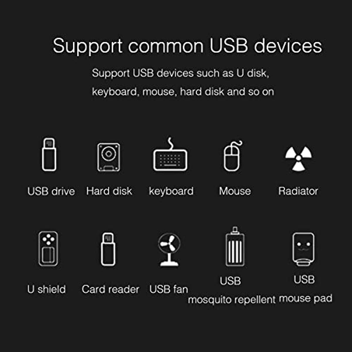 Nku USB 2.0 Hub Audio Adapter External Stereo Sound Card with 3.5mm Headphone Mic for Windows Mac Linux Laptop Desktop PC PS4/5