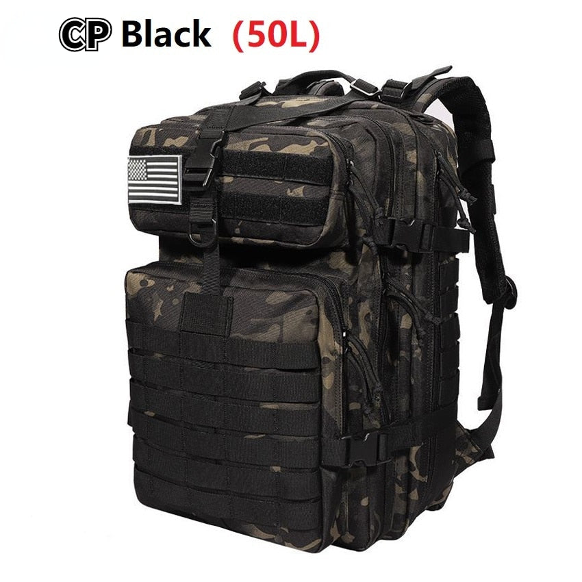 30L/50L 1000D Nylon Waterproof Trekking Fishing Hunting Bag