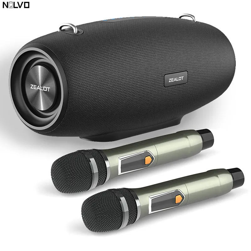High Power Subwoofer Deep Bass Surround Sound Equipments With Professional Microphone Outdoor Bluetooth Wireless Column Speaker