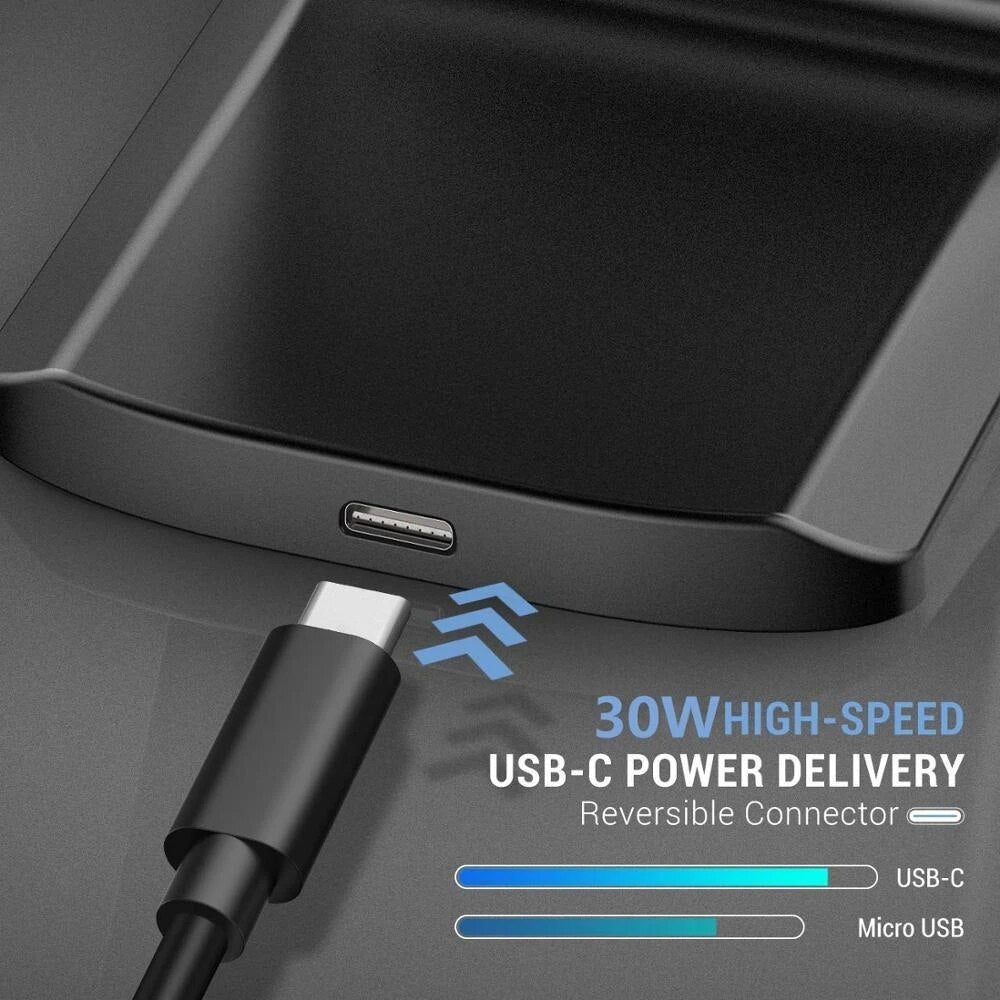 NEW 65W Fast Qi Wireless Charger for Samsung S22 S21 Note 20 Fast Charging Stand For iPhone 14 13 12 11 XS XR X 8 Airpods Pro