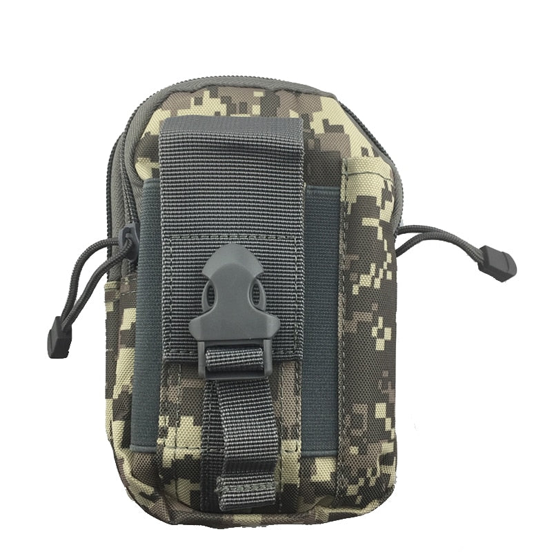 Outdoor Men Waist Pack Bum Bag Pouch Waterproof Tactical Military Sport Hunting Belt Molle Nylon Mobile Phone Bags Travel Tools