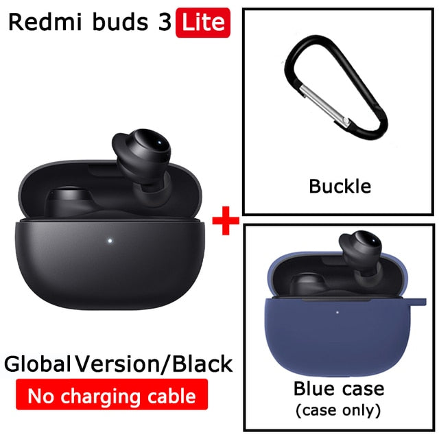 سماعة أذن Xiaomi Redmi Buds 3 Lite airdots buds 3 TWS اللاسلكية بلوتوث 5.2 سماعة رأس لاسلكية IP54 عمر البطارية 18 ساعة