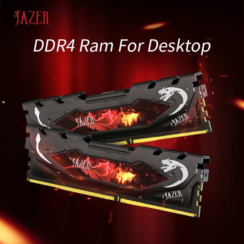 JAZER ميموريا Ram DDR4 8gb 2666MHz 16gb 3200MHz 3600MHz ذاكرة عشوائيّة للحاسوب المكتبي ذاكرة الوصول العشوائي للكمبيوتر مع غرفة التبريد