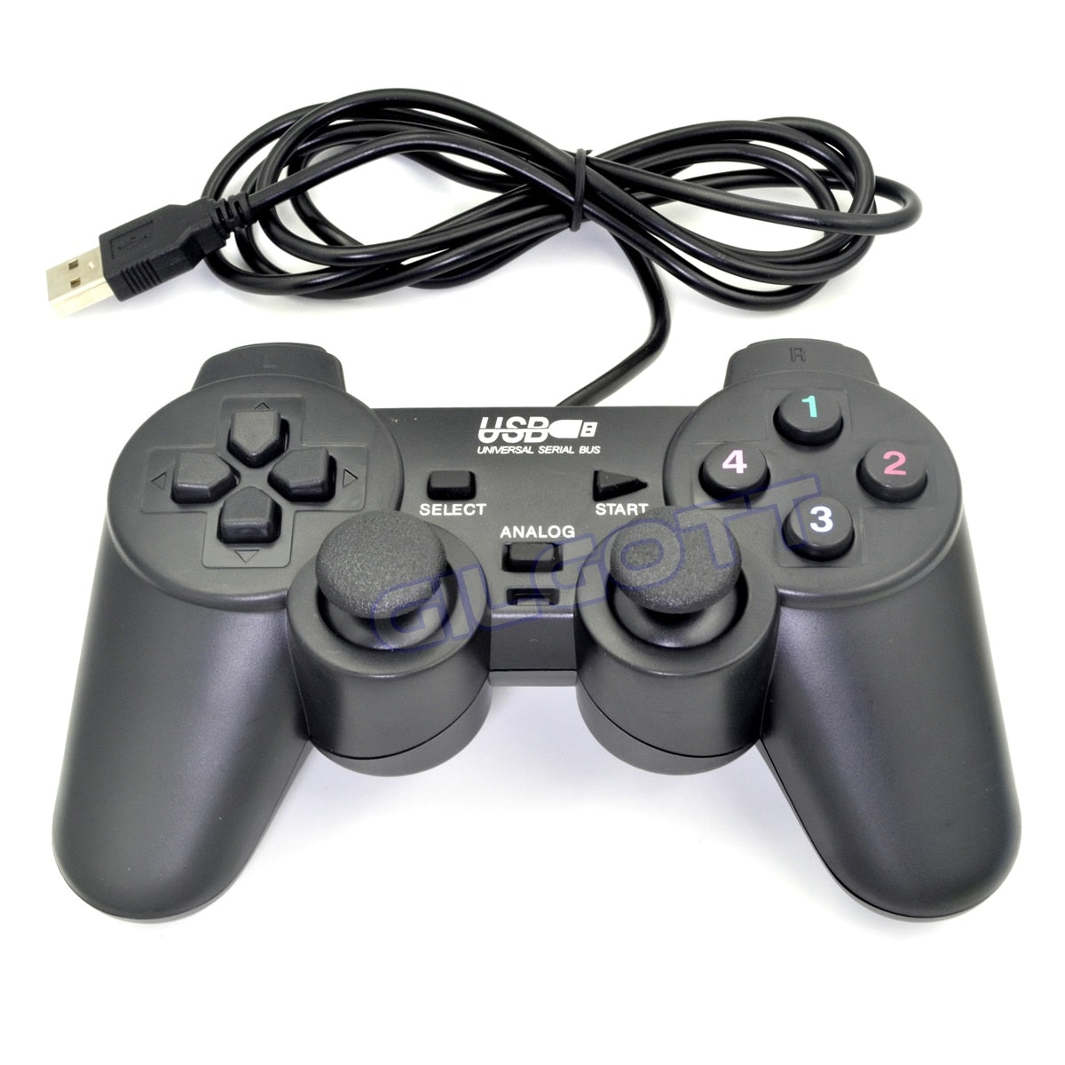 1PCS Dual Vibration USB Wired Controller for Windows 7/8/10 Gamepad Joystick for PC Windows Linux Desktop Laptop