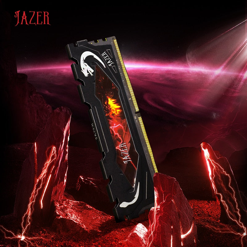 JAZER ميموريا Ram DDR4 8gb 2666MHz 16gb 3200MHz 3600MHz ذاكرة عشوائيّة للحاسوب المكتبي ذاكرة الوصول العشوائي للكمبيوتر مع غرفة التبريد