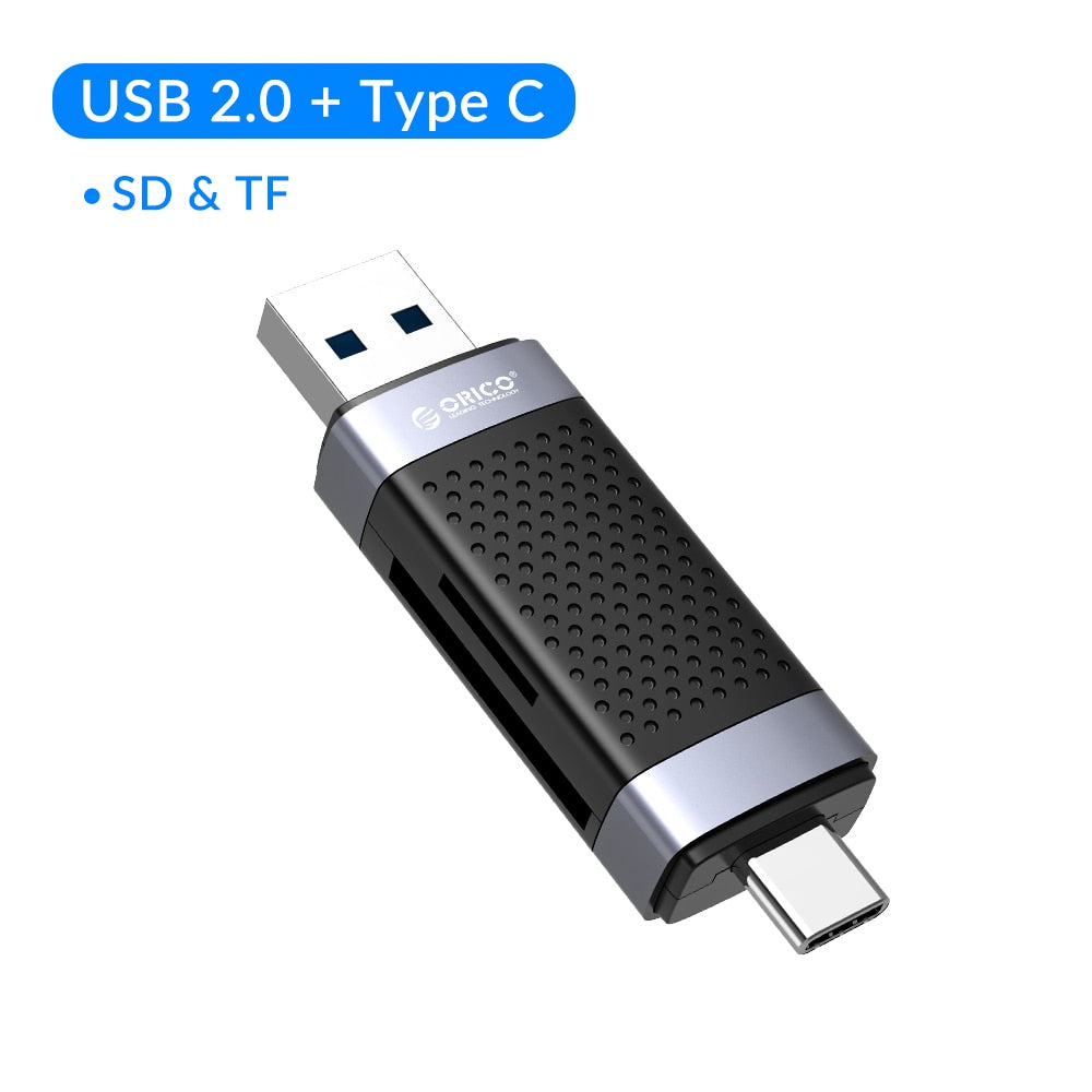 ORICO USB 3.0 Card Reader Flash Smart Memory Card 2 Slots for TF SD Micro SD Card Adapter Laptop Accessories PC Macbook Linux