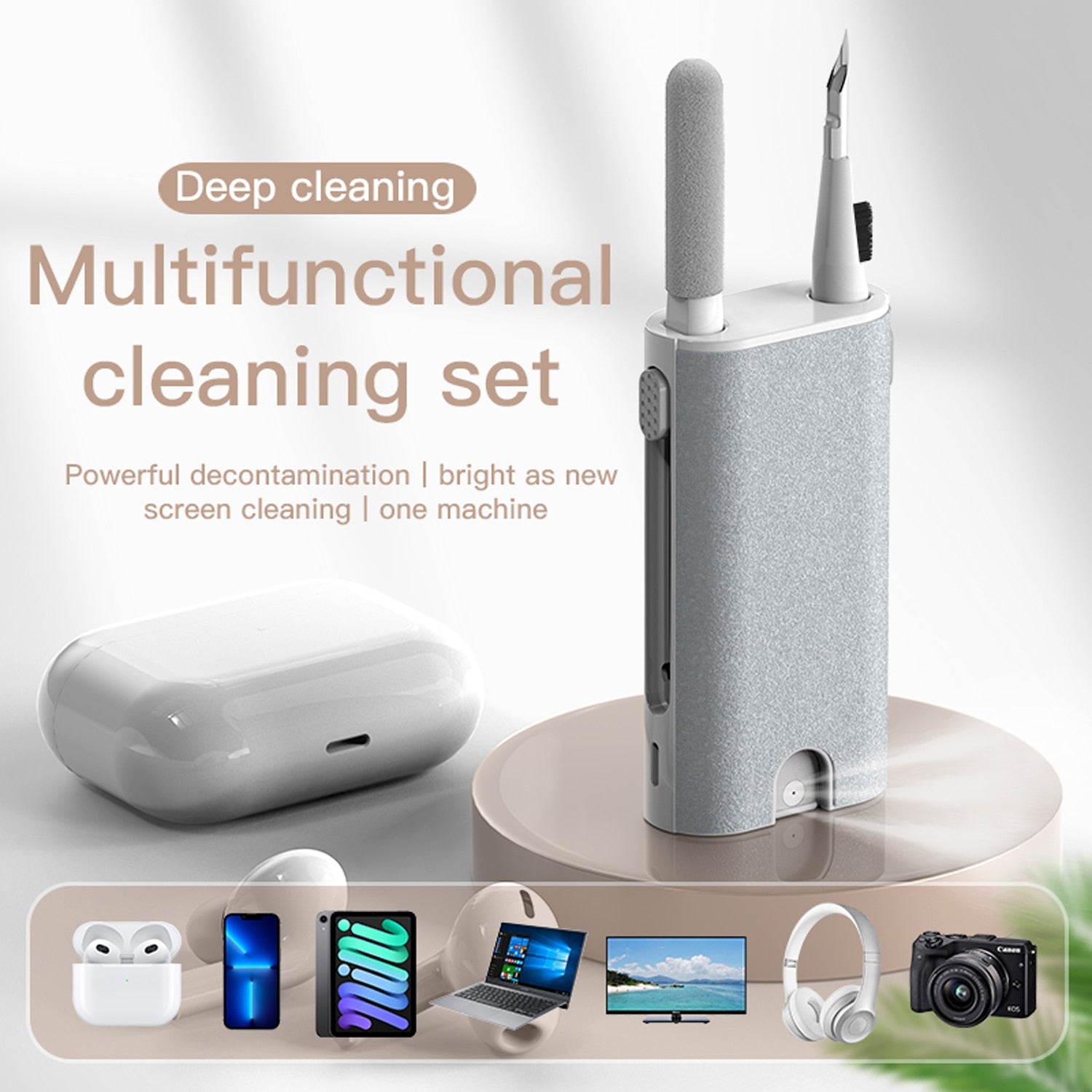 5 in 1 Computer Cleaner Kit Camera Phone Tablet Laptop Screen Cleaning Tools Earphone Cleaning Brush Pen For Airpod Pro 3 2 1