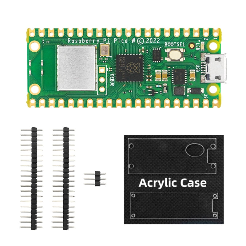 Raspberry Pi Pico W / Pico Wireless WiFi RP2040 Microcontroller Development Board for Micro Python Rasberry Pi  Pico W Module