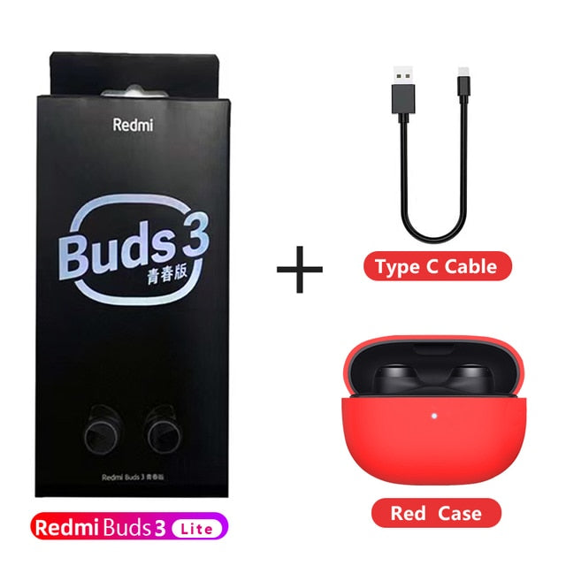 Xiaomi Redmi Buds 3 Lite TWS Bluetooth 5.2 Earphone Headset IP54 18 Hours Battery Life Mi Ture Wireless Earbuds 3 Youth Edition