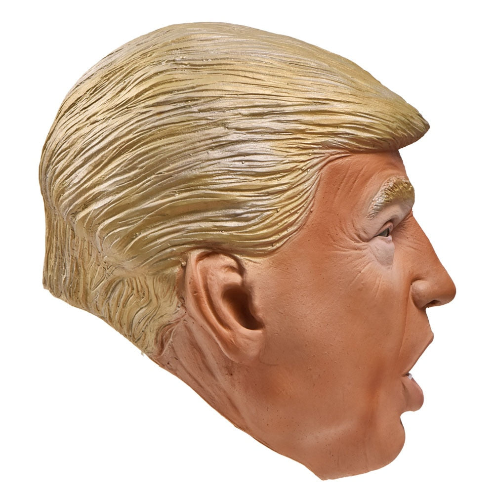 Trump Mask Cosplay Funny Trump Face Latex Mascarillas Helmet Mascaras Vote For President Halloween Carnival Dress Up Party Costu