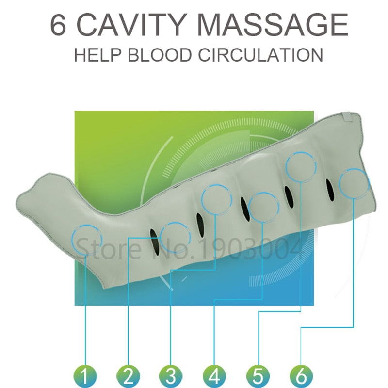 6 Cavity Air Wave Massage Calf Waist Old Man Physiotherapy Air Pressure Automatic Cycle Pedicure Postoperative Rehabilitation