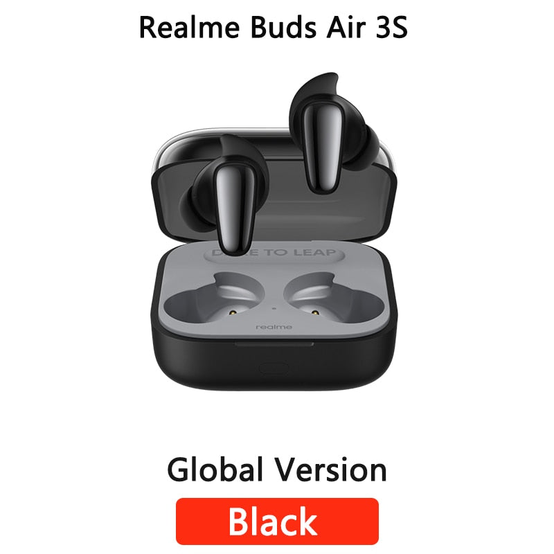 Global Version Realme Buds Air 3S Low Latency TWS Earphone 30 Hours Battery Life AI ENC Call Noise Cancellation IPX5 Waterproof