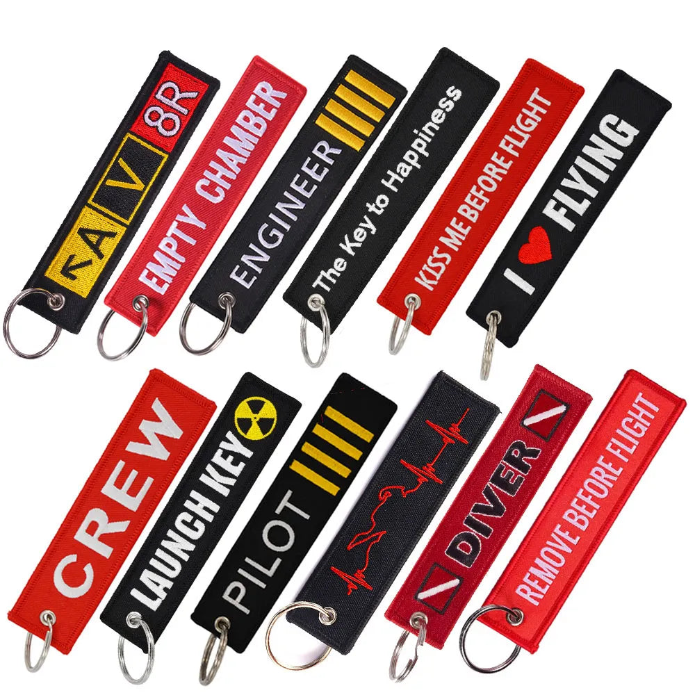 Remove Before Flight Car Key Chain