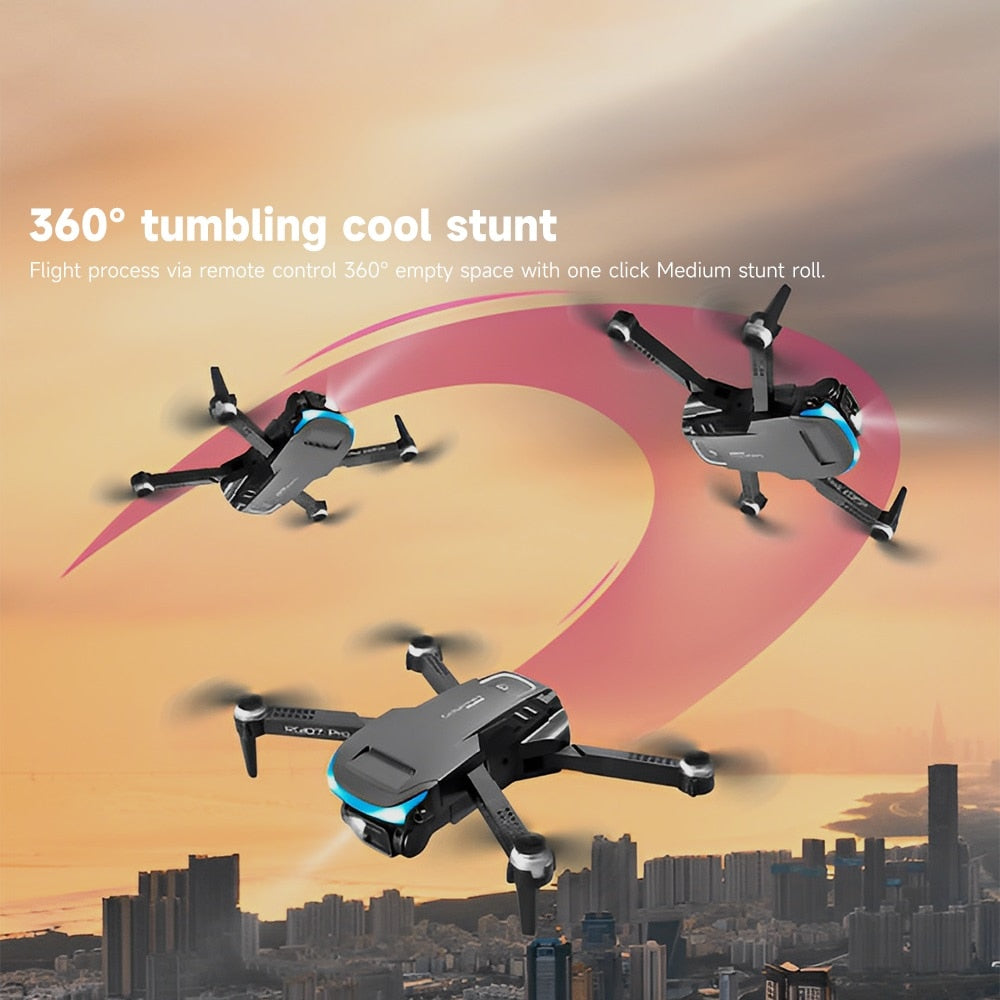 2023 HOT RG107 Pro Mini Drone 4K ESC Three-sided Obstacle avoidance Professional Dual HD Camera FPV Dron Foldable Quadcopter Toy