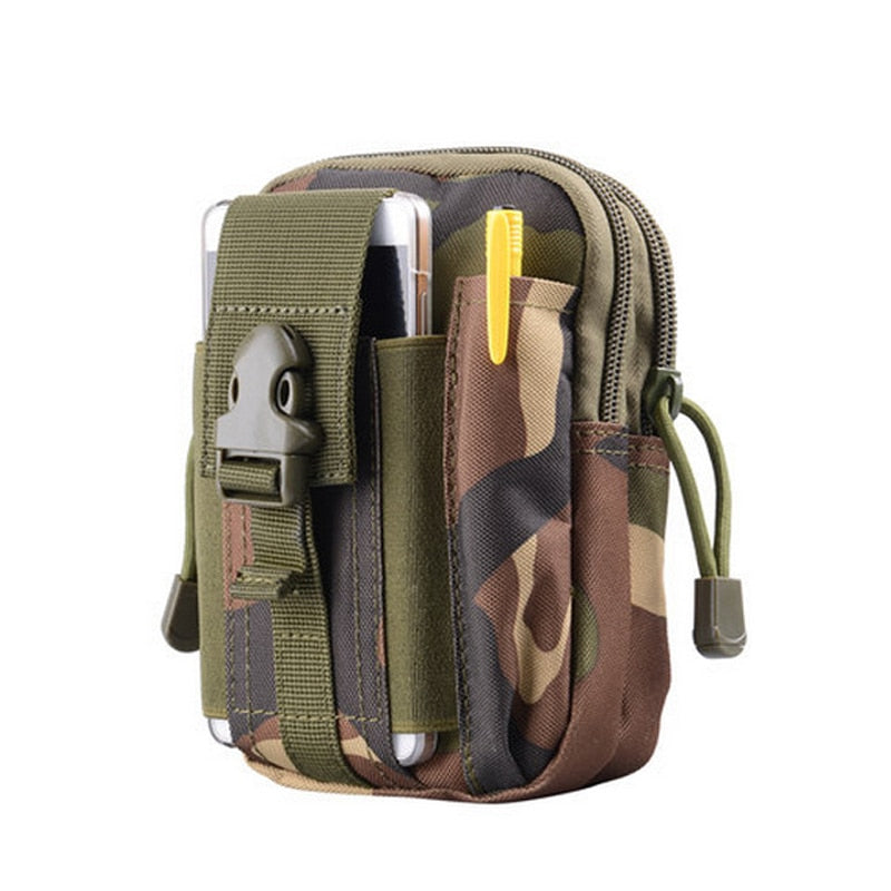 Outdoor Men Waist Pack Bum Bag Pouch Waterproof Tactical Military Sport Hunting Belt Molle Nylon Mobile Phone Bags Travel Tools