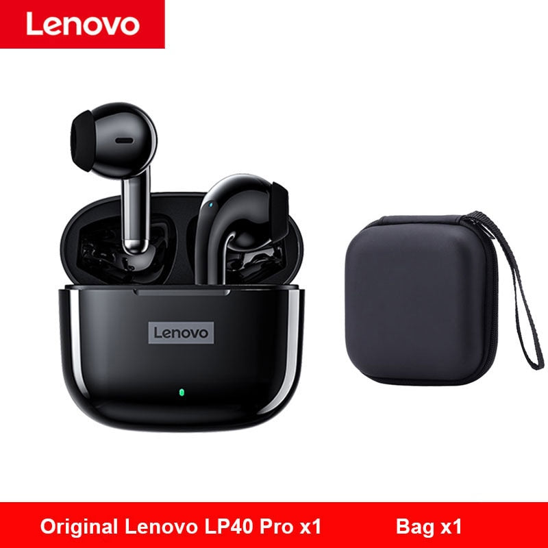 Original Lenovo LP40 Pro Headphones TWS Wireless Bluetooth Earphones Touch Control Sport Headset Stereo Earbuds For Android Ios