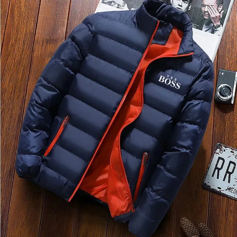 Men's Winter Fashion Trend Jacket Motorcycle Baseball Jacket Windproof